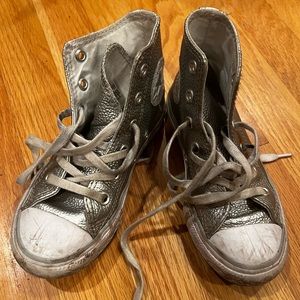 Silver converse 10.5